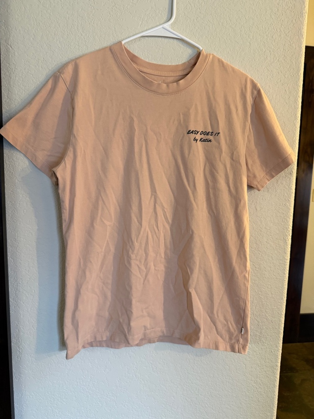 Katin Peach Easy Does It Embroidered Crew Tee